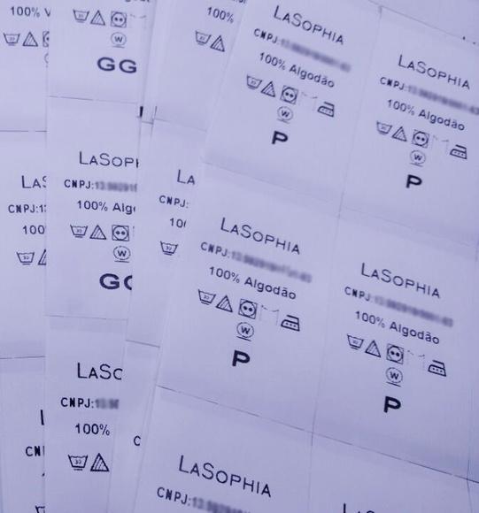 1000 Etiquetas de Composição Nylon Resina