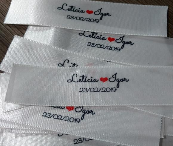 15 Etiquetas Personalizadas para Gravatas 2,2 cm