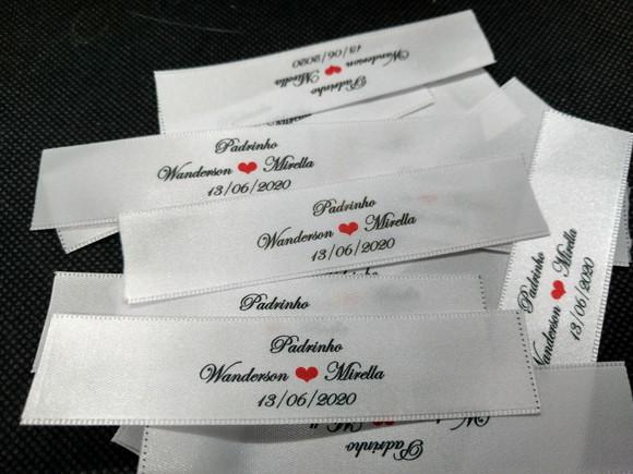 18 Etiquetas Personalizadas para Gravatas 2,2 cm
