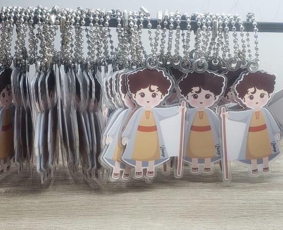 20 Chaveiros Personalizados Plastificado Recorte Especial