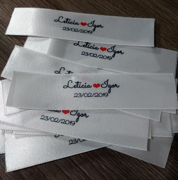 20 Etiquetas Personalizadas para Gravatas 2,2 cm