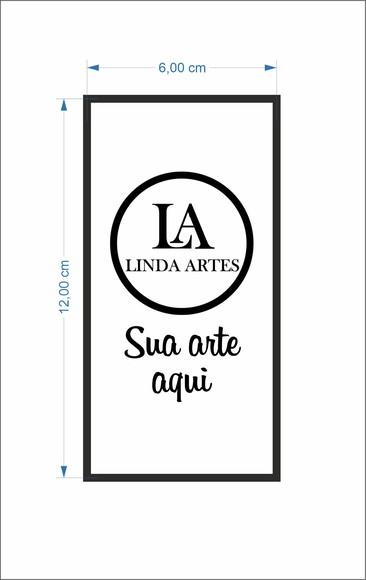 200 Adesivos Personalizados 6x12 cm