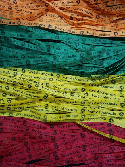 200 Fitinhas Tafetá Personalizadas 1 cm