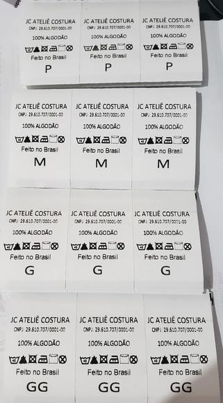 200 Etiquetas de Composição Nylon Resina