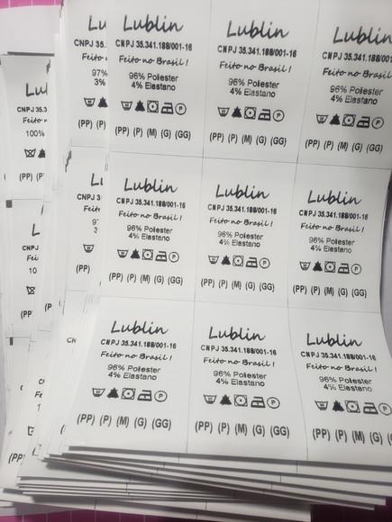 200 Etiquetas de Composição Nylon Resina