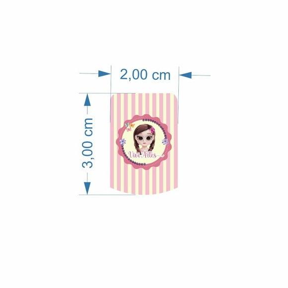 25 Rótulos Adesivo Esmalte 3x2 cm