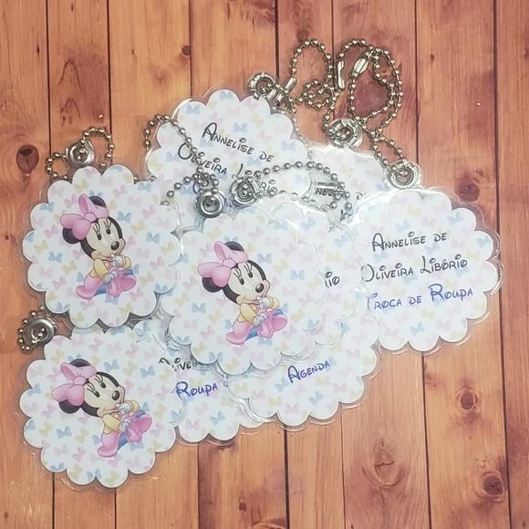 30 Chaveiros Personalizados Plastificado 6x6 cm