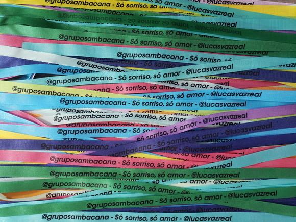 400 Fitinhas Personalizadas Similar Sr. do Bonfim 1 x 35 cm