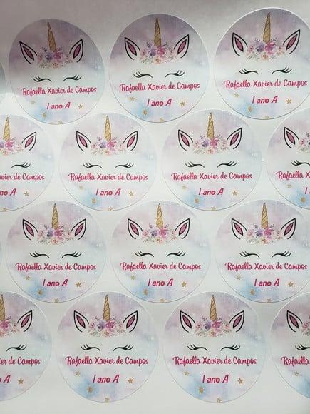 50 Adesivos Personalizados 6 cm