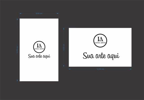 50 Adesivos Personalizados 9x14,5 cm