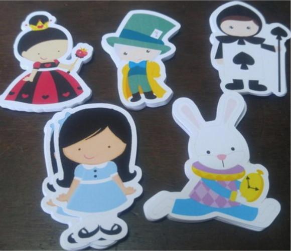 50 Apliques 5 cm Todos os Temas