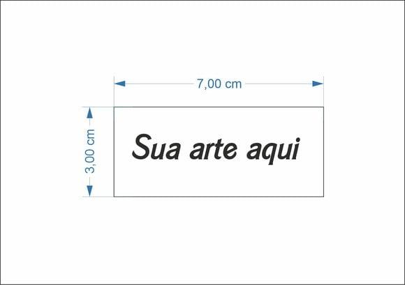 50 Etiquetas Adesivas Personalizadas 3x7