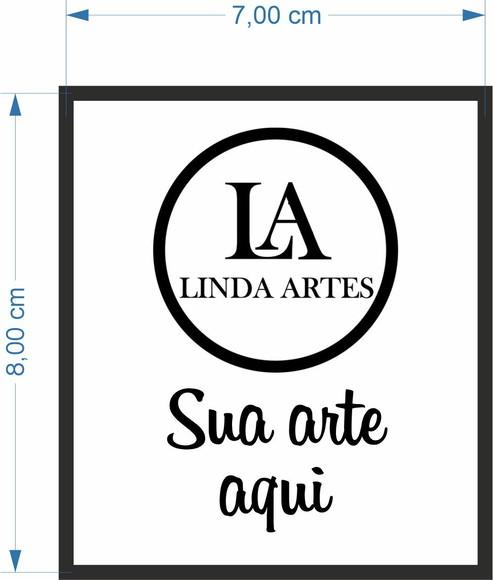 50 Etiquetas Adesivas Personalizadas 7cm x 8cm