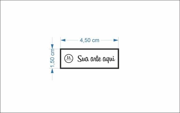 50 Etiquetas Adesivas Vinil 4,5x1,5