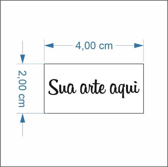 50 Etiquetas Adesivas Vinil 4x2 (transparente)