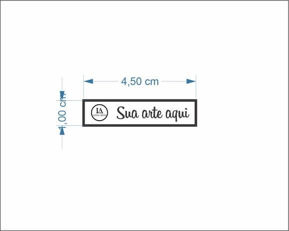 50 Etiquetas Adesivas Vinil (transparente)4,5x1 cm