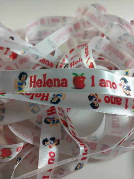 50 Fitinhas Personalizadas de Cetim 1,5 cm