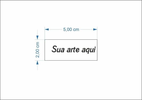 60 Etiquetas Adesivas Transparente Personalizadas 2x5 cm