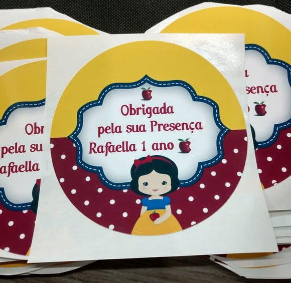 70 Etiquetas Adesivas Personalizadas 8 cm