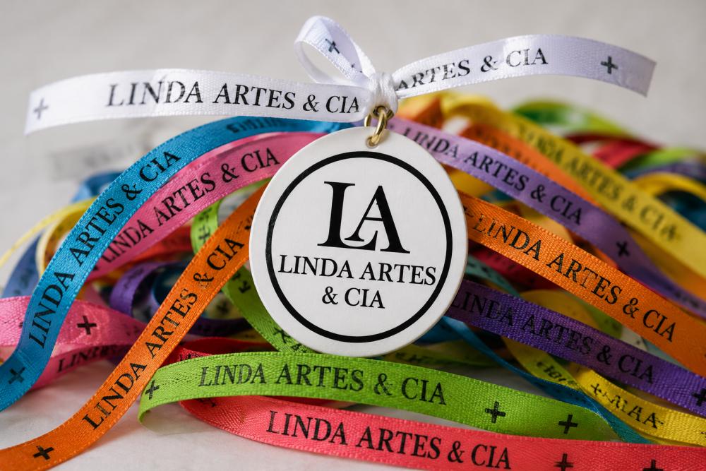 1000 Fitinhas Personalizadas de Tafetá 1cm