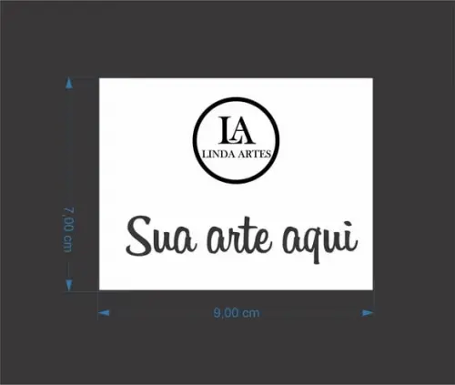 100 Etiquetas Adesivas 7x9 cm (vinil Transparente)