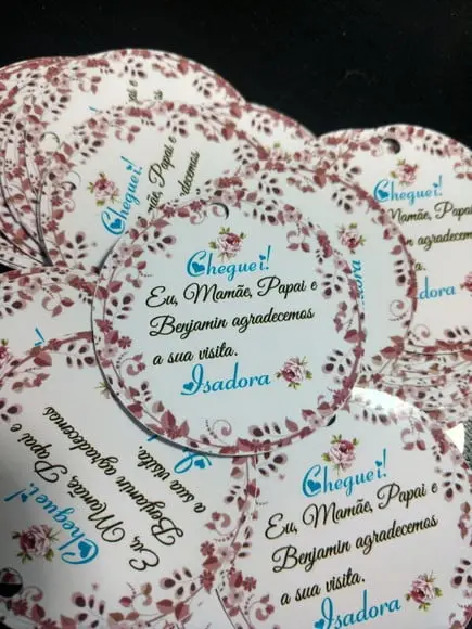 100 Etiquetas para Confecções de Roupas em Papel Fotográfico