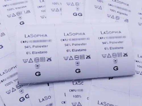 1000 Etiquetas de Composição Nylon Resina