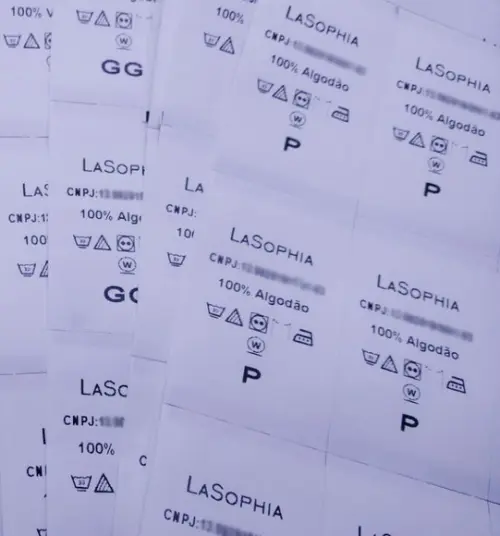 1000 Etiquetas de Composição Nylon Resina