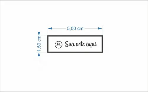 115 Etiquetas Adesivas Transparente Personalizadas 1,5 x 5cm