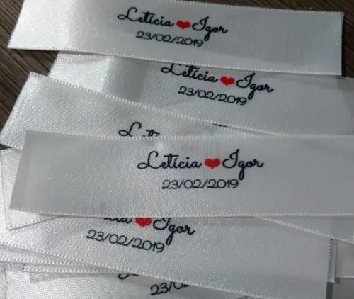 18 Etiquetas Personalizadas para Gravatas 2,2 cm