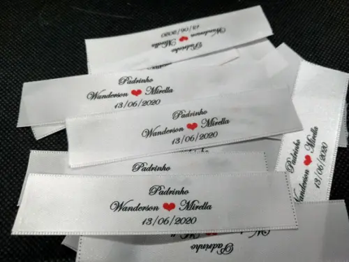18 Etiquetas Personalizadas para Gravatas 2,2 cm