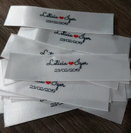 20 Etiquetas Personalizadas para Gravatas 2,2 cm