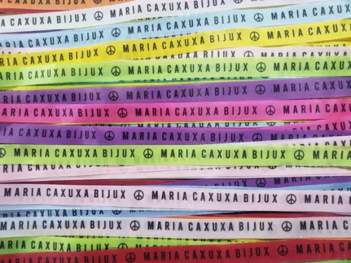 200 Fitinhas Tafetá Personalizadas 1 cm