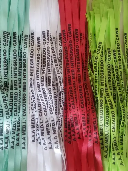 200 Fitinhas Tafetá Personalizadas 1 cm