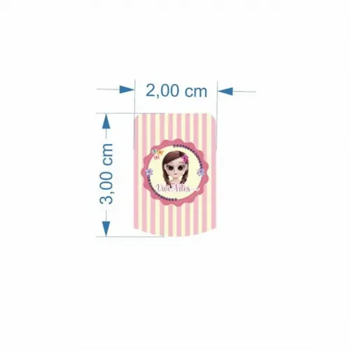 25 Rótulos Adesivo Esmalte 3x2 cm