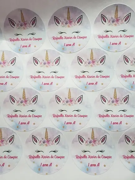 50 Adesivos Personalizados 6 cm