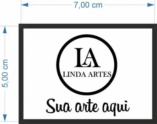 50 Adesivos Personalizados 5x7cm