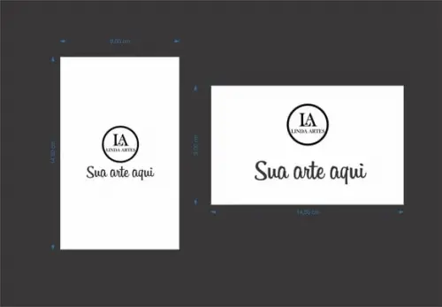 50 Adesivos Personalizados 9x14,5 cm