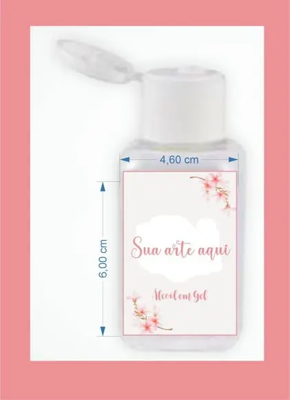50 Etiquetas Adesivas Personalizadas 4,5cm x 6cm