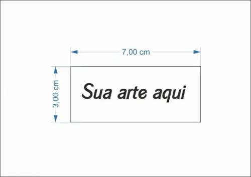 50 Etiquetas Adesivas Personalizadas 3x7