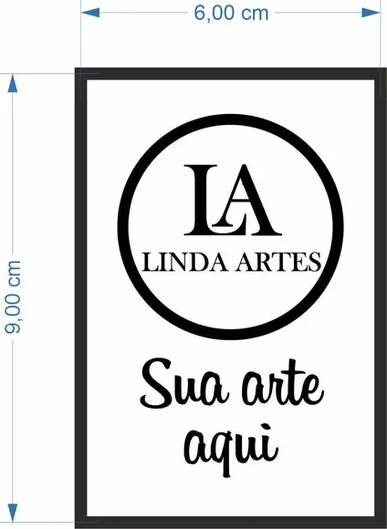 50 Etiquetas Adesivas Personalizadas 9cm x 6cm