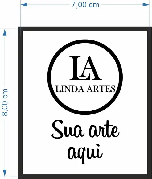 50 Etiquetas Adesivas Personalizadas 7cm x 8cm