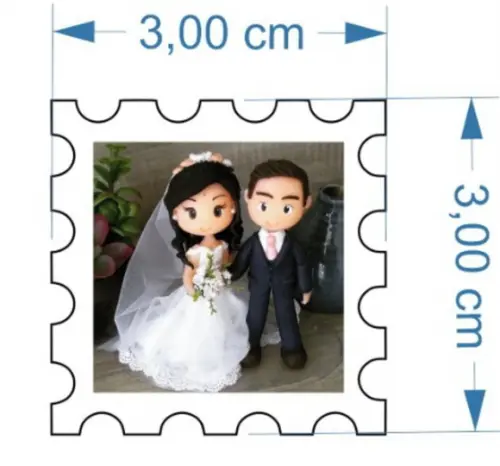 50 Etiquetas Adesivas Personalizadas Selo 3x3