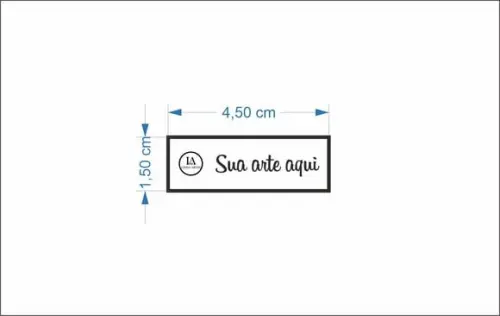 50 Etiquetas Adesivas Vinil 4,5x1,5