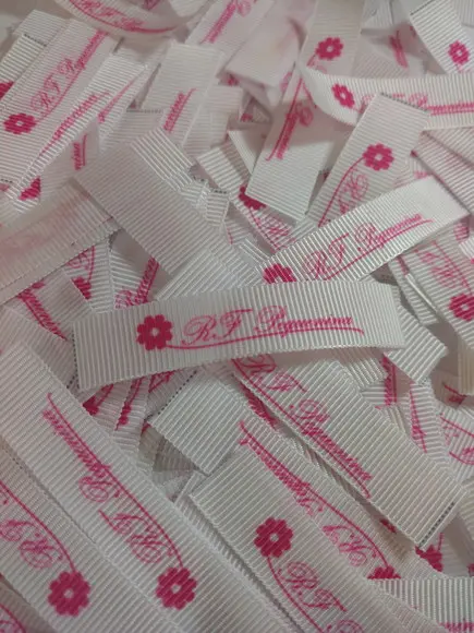 50 Etiquetas Personalizdas Gorgurão 10mm