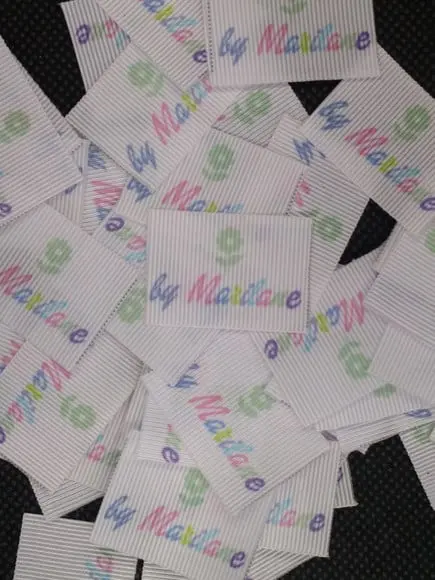 50 Etiquetas Personalizdas Gorgurão 38 mm