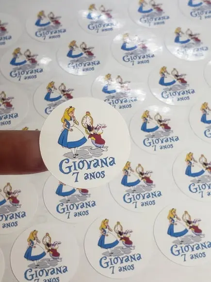 60 Etiquetas Adesivas Personalizadas 4 cm