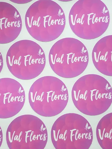 60 Etiquetas Adesivas Personalizadas 4 cm