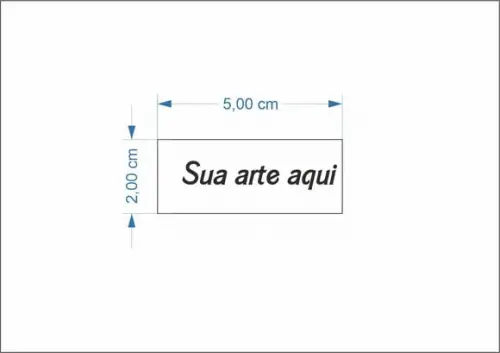 60 Etiquetas Adesivas Transparente Personalizadas 2x5 cm