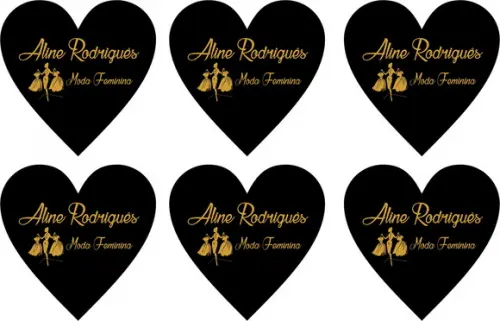 70 Etiquetas Adesivas Personalizadas 8 cm